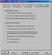 XPRESS Solver Options Advanced NS tab (44669 bytes)