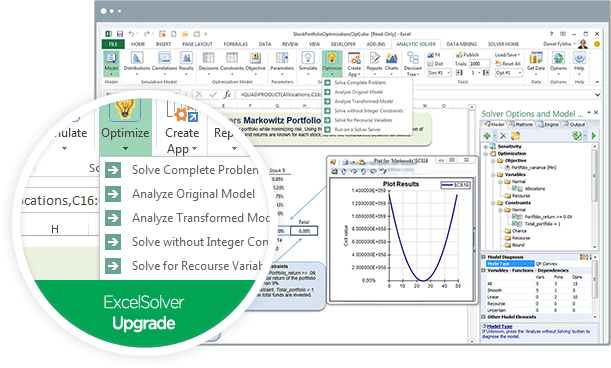 Analytic Solver - Optimization product screenshot