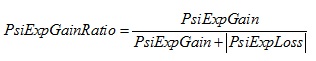 PsiExpGainRatio Statistic Function