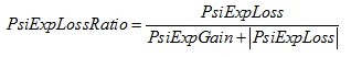 PsiExpLossRatio Simulation Statistic Function