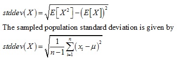 PsiStdDev Statistic Function