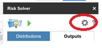 Risk Solver Add-on Options Icon