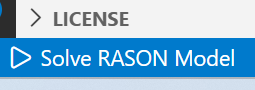 Run the simulation by clicking Solve RASON Model