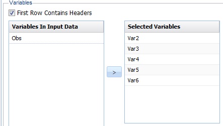 Variables Options