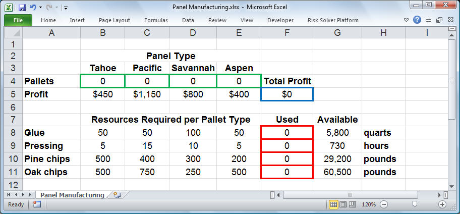 excel solver examples optimization