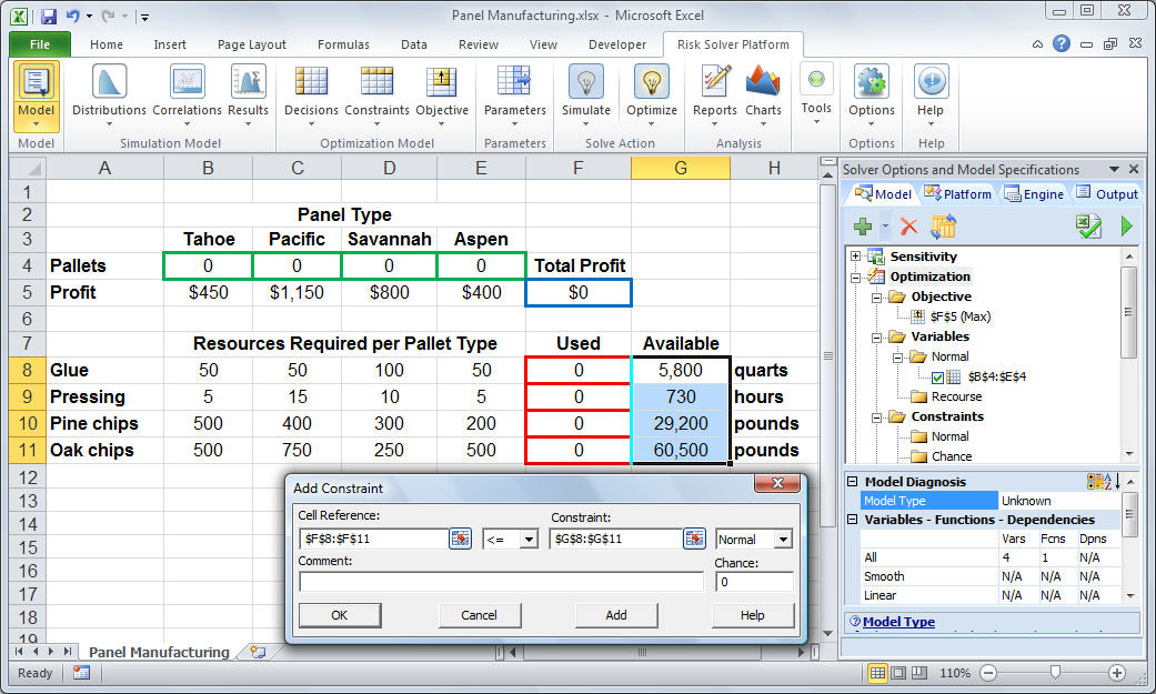 Solver Tutorial - Step By Step