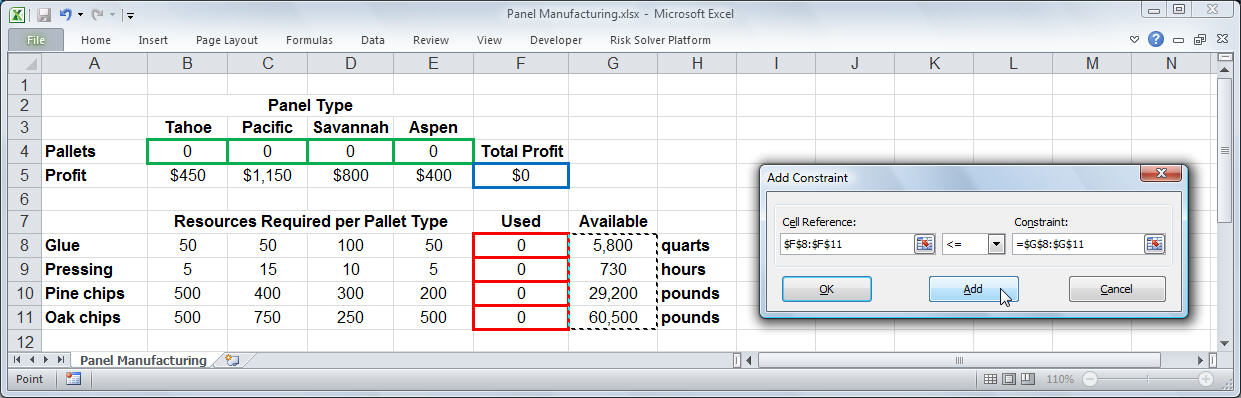 Excel Solver Tutorial