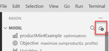 Click Export Model icon to export the RASON Model to Power BI Report